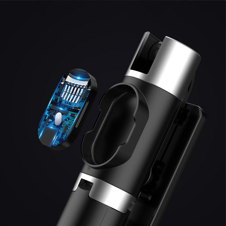 Bluetooth LED Fill Light Selfie Stick with Integrated Tripod for Apple