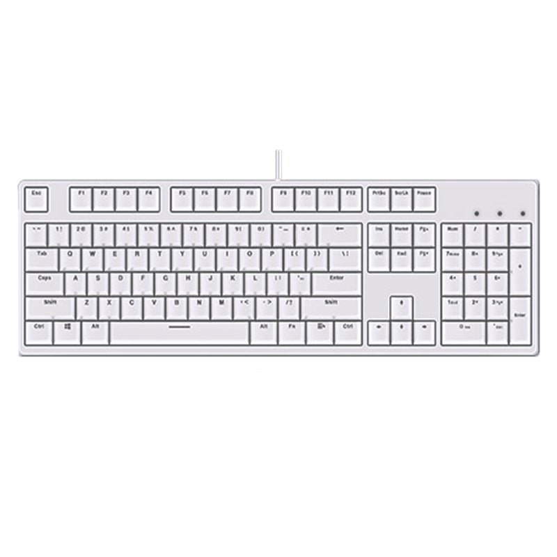 Wired Two-Color Mechanical Keyboard with Hot-Swappable Switches