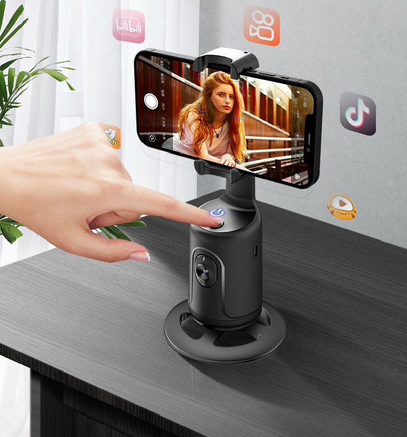 360 Auto Face Tracking AI Smart Gimbal Phone Holder for Video