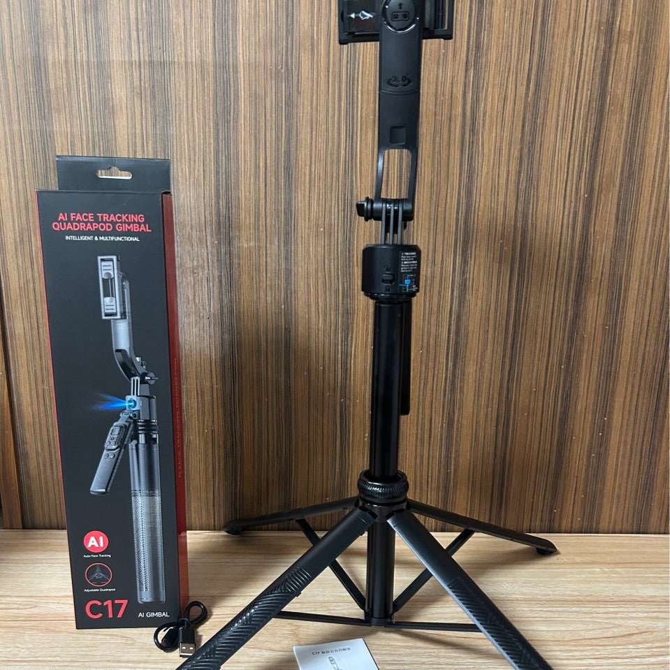 C17 AI Face Tracking Selfie Stick with Bluetooth and Tripod Function