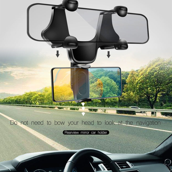 Universal Rearview Mirror Car Phone Holder Mount