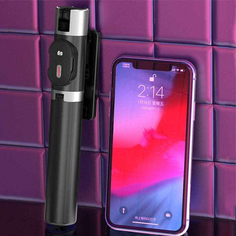 Bluetooth LED Fill Light Selfie Stick with Integrated Tripod for Apple