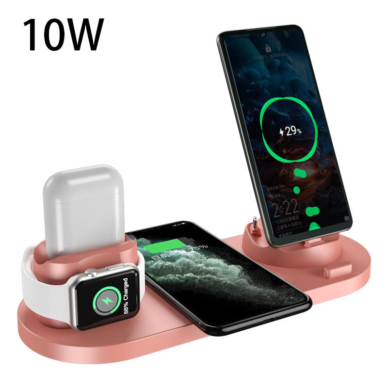 6-in-1 Wireless Fast Charging Dock for iPhone, Phone, and Watch
