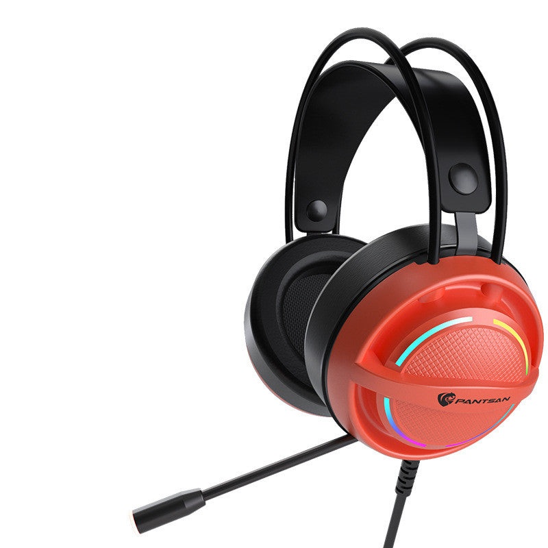 Wired Head-Mounted Gaming Headset with Microphone