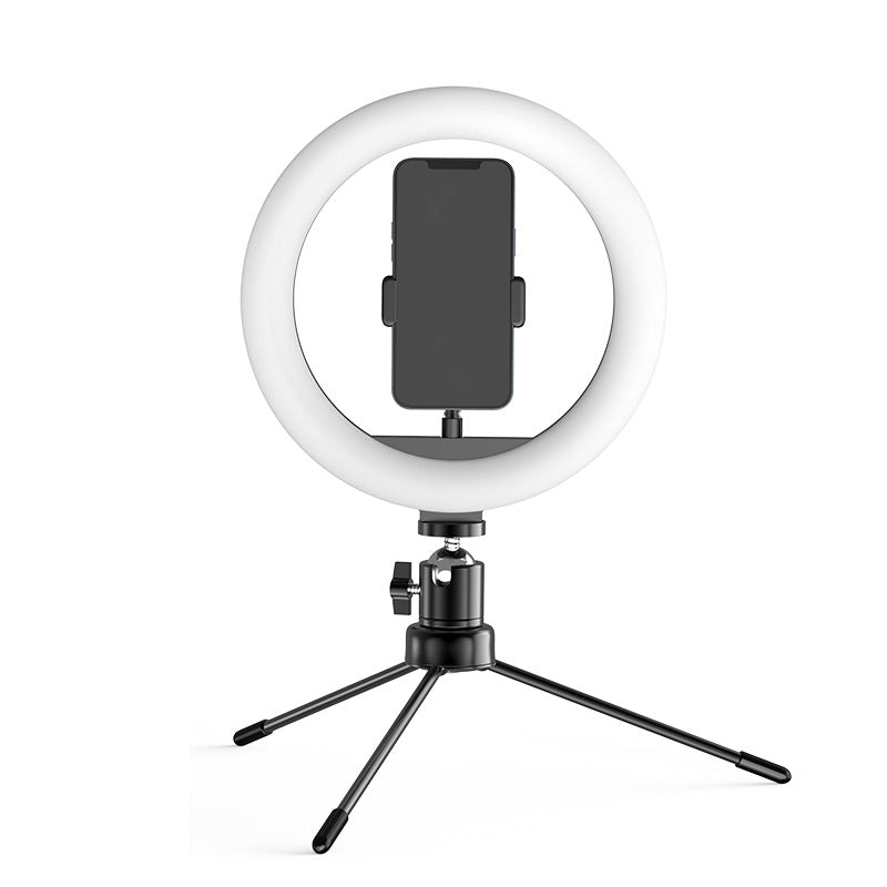 10 Inch LED Beauty Lamp with Mobile Phone Tripod Stand for Apple