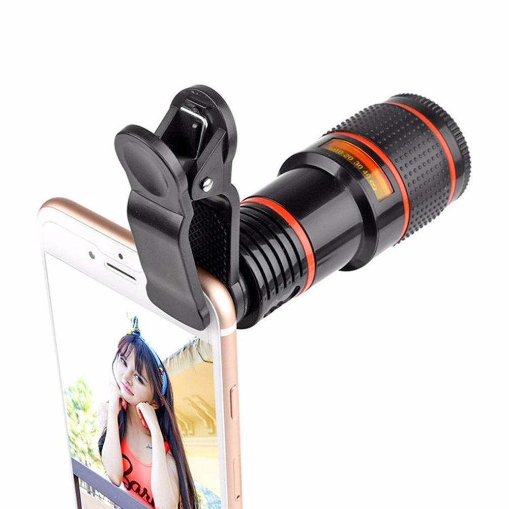 8X HD Clip-On Optical Zoom Telescope Lens for Mobile Phones