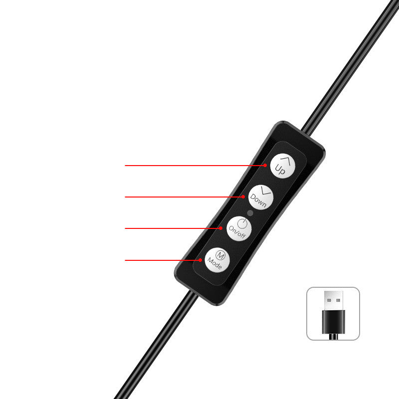 10 Inch LED Beauty Lamp with Mobile Phone Tripod Stand for Apple