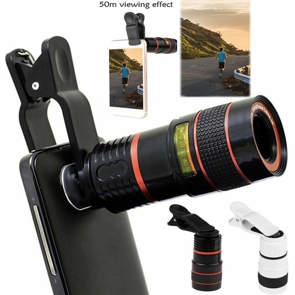 8X HD Clip-On Optical Zoom Telescope Lens for Mobile Phones