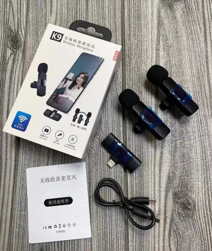 Wireless Clip-On Microphone for Outdoor Video Recording