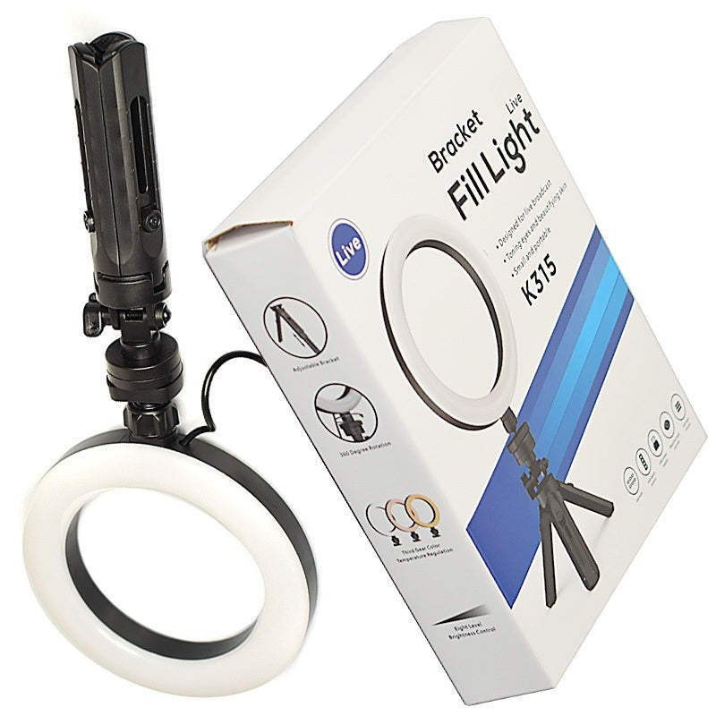 Adjustable Color LED Fill Light with Desktop Tripod for Mobile Streaming