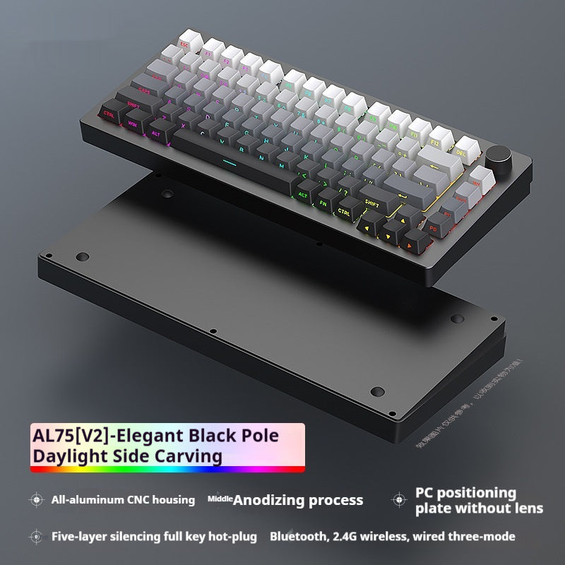 Heiji Snake Aluminum Mechanical Keyboard with Wired and Bluetooth Modes