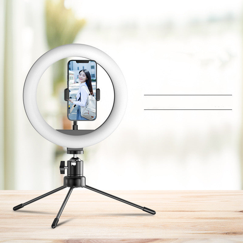 10 Inch LED Beauty Lamp with Mobile Phone Tripod Stand for Apple