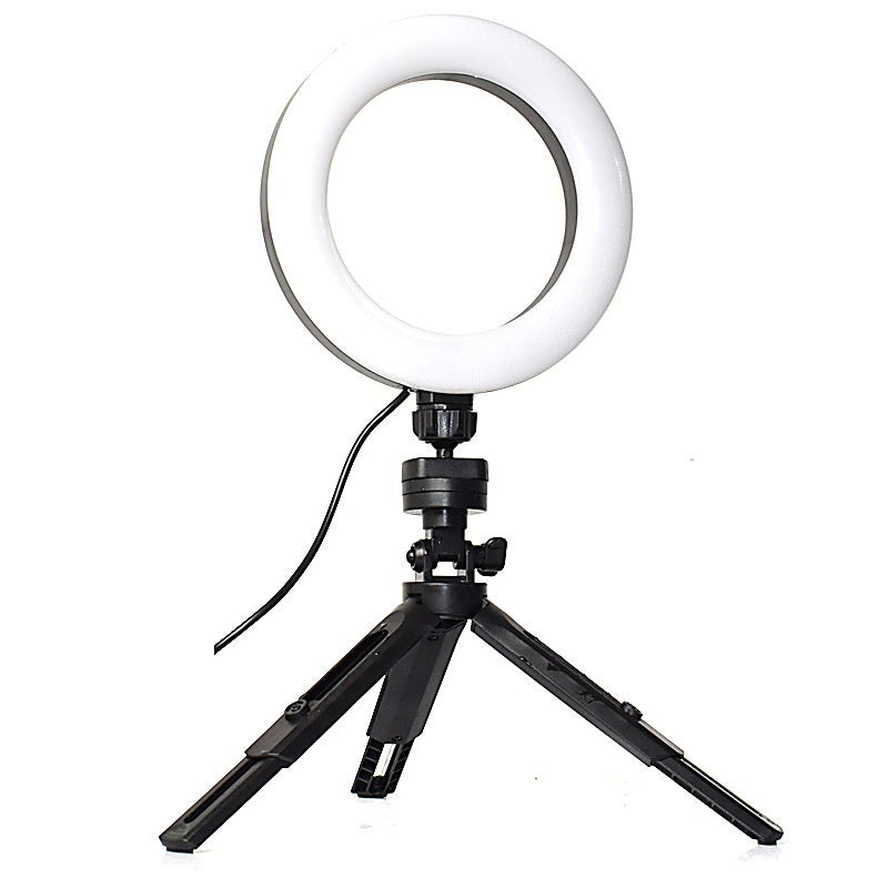 Adjustable Color LED Fill Light with Desktop Tripod for Mobile Streaming