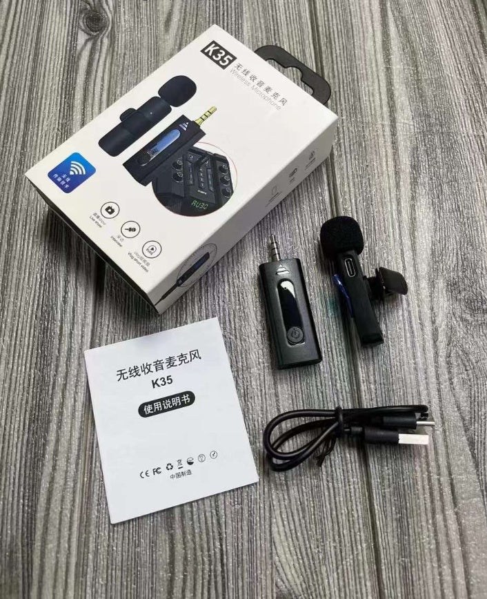 Wireless Clip-On Microphone for Outdoor Video Recording