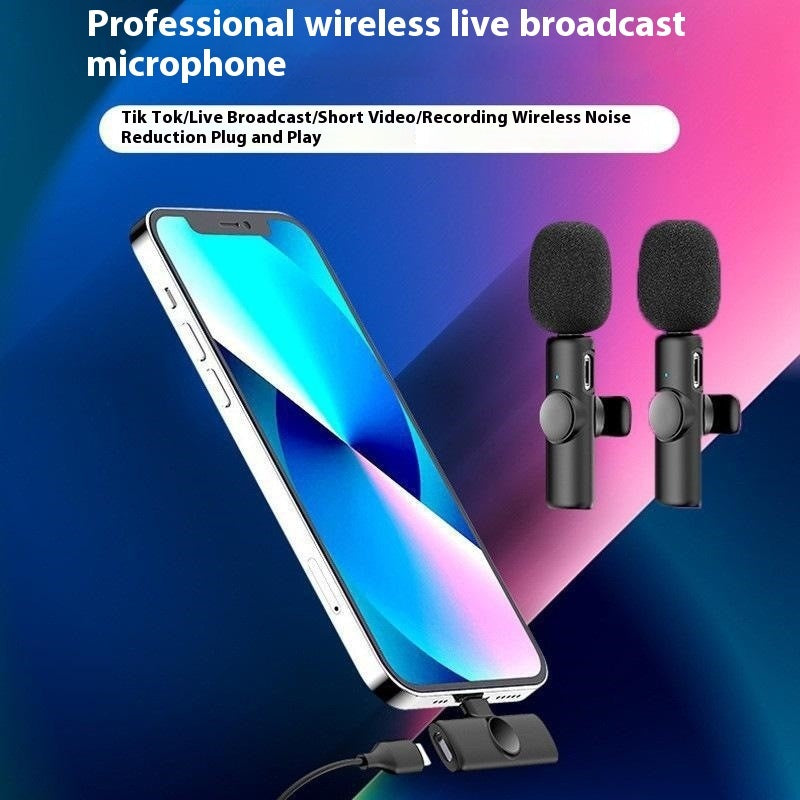 Wireless Clip-On Microphone for Outdoor Video Recording