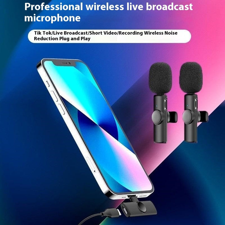 Wireless Clip-On Microphone for Outdoor Video Recording
