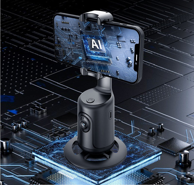 360 Auto Face Tracking AI Smart Gimbal Phone Holder for Video