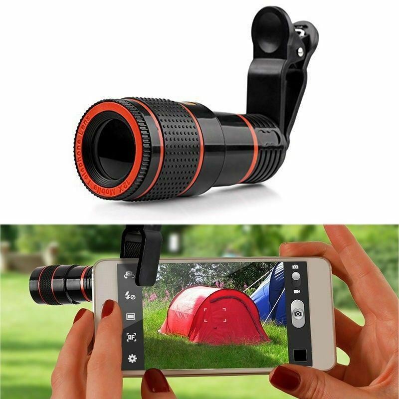 8X HD Clip-On Optical Zoom Telescope Lens for Mobile Phones