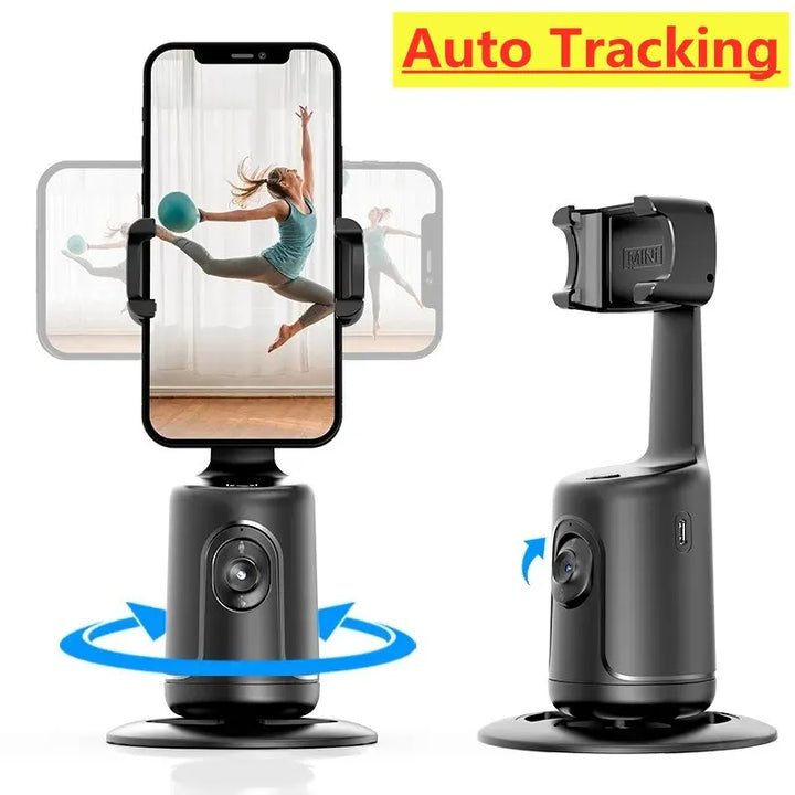 360 Auto Face Tracking AI Smart Gimbal Phone Holder for Video
