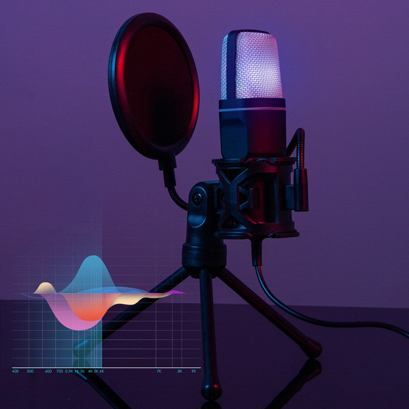 Full RGB Capacitor Gaming Microphone for PC and Desktop
