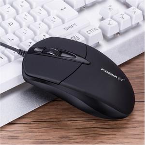 USB Wired Silent Click LED Optical Mouse for PC Laptop and Office Use